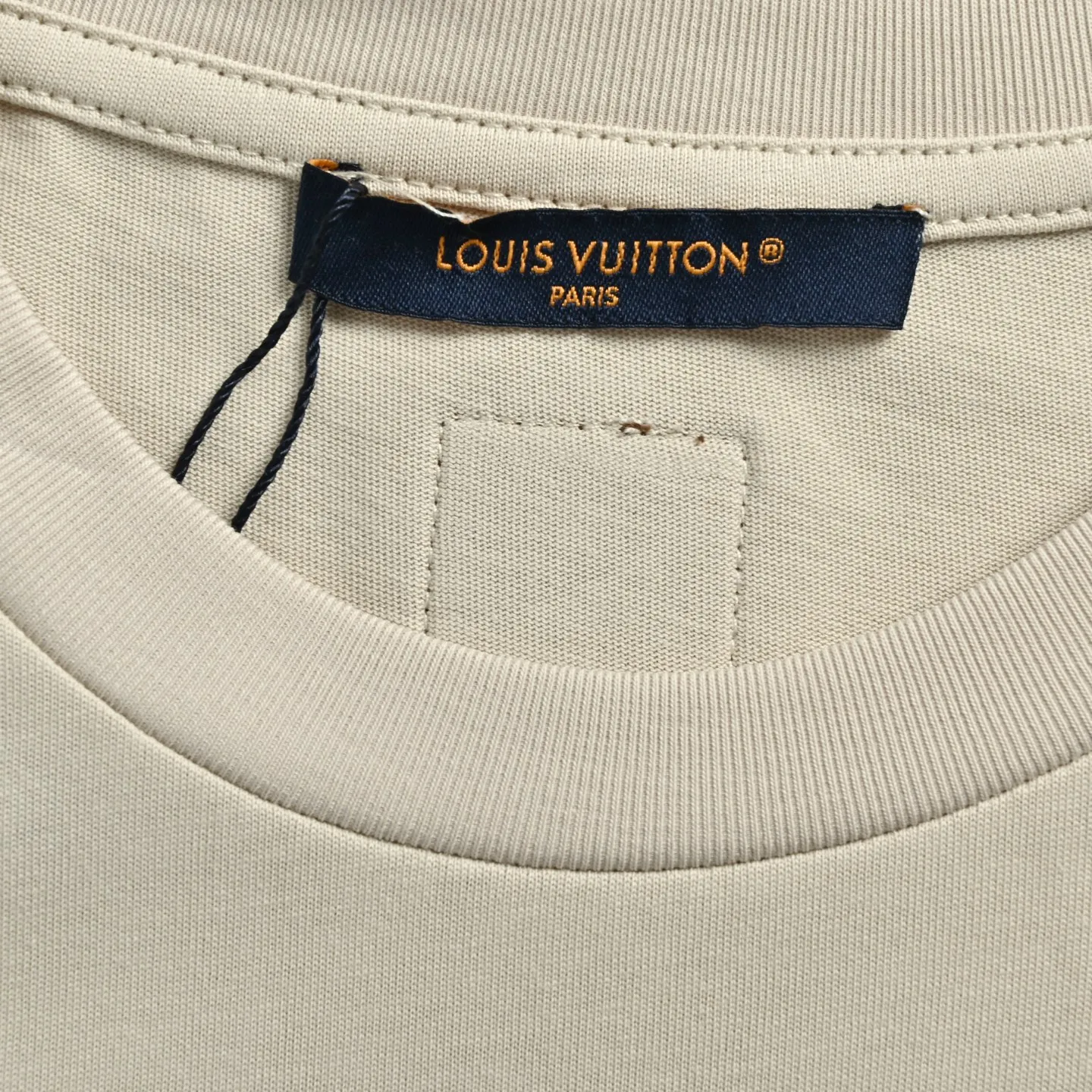 Louis Vuitton/Louis Vuitton embroidered small label short sleeves